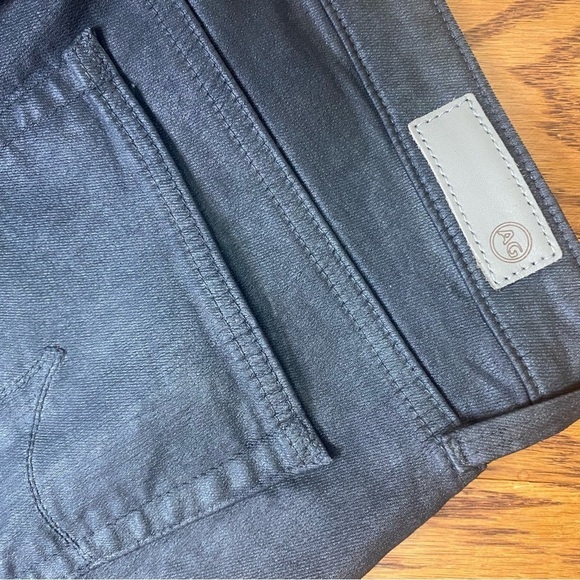 Adriano Goldschmidt Prima cigarette Ankle Gray Coated Denim Jeans size 28 - Picture 5 of 12